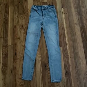 high rise garage skinny jeans